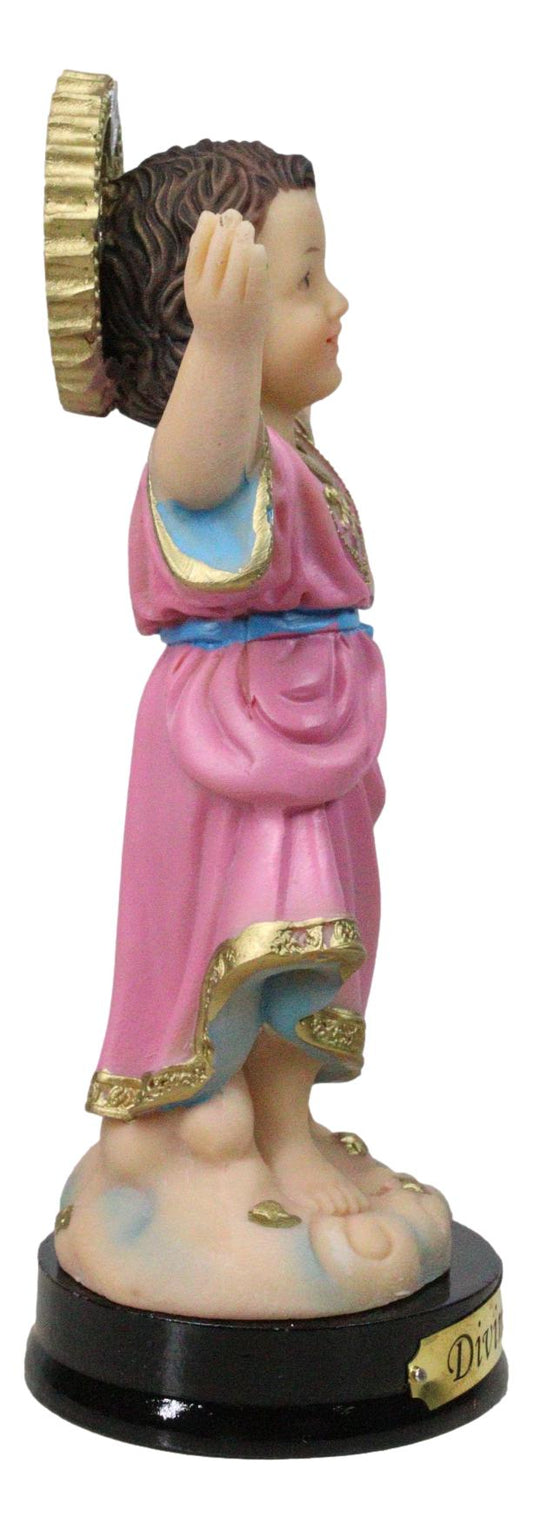 Catholic Christian Santo Nino Divine Child Jesus Christ Figurine With Base 5"H - Ebros Gift
