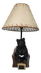 Forest Bedtime Story Mama Bear Reading to Cub Bears On Cozy Couch Table Lamp
