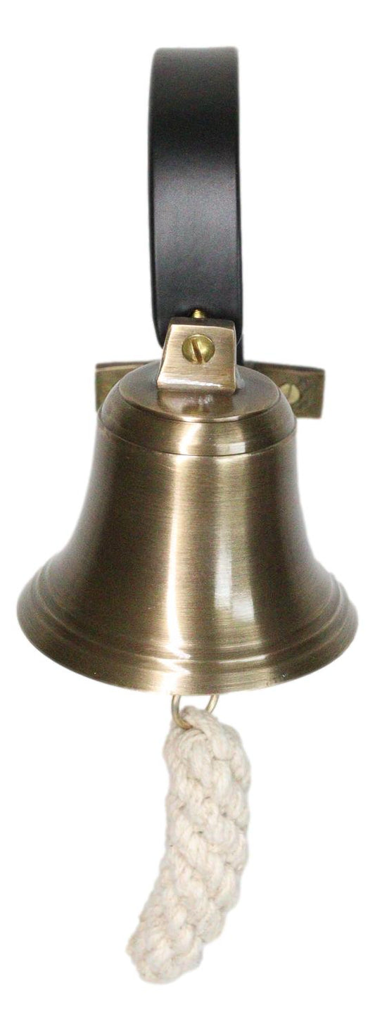 Victorian Antiqued Solid Brass Compact Shopkeeper Door Bell Dinner Bells