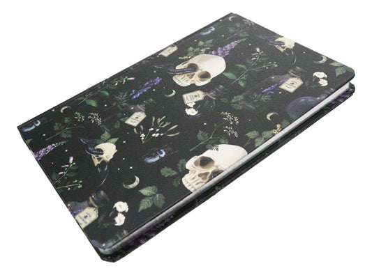 Venom And Vines Skulls Serpents Poisonous Plants A5 Lined Pages Journal Book
