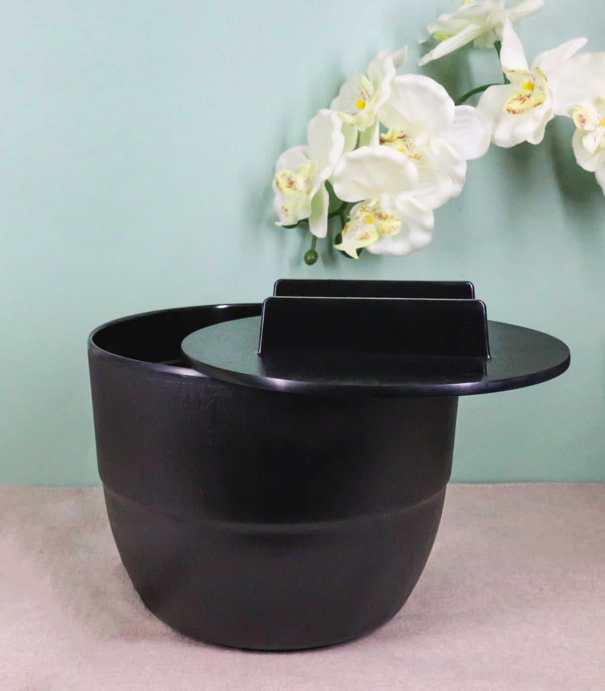 Made In Japan Melamine Modern Ohitsu Rice Container Serving Bowl With Lid 60oz