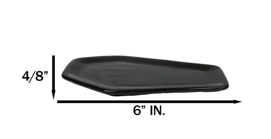 Gothic Mystic Black Vampire Coffin Dark Arts Ceramic Trinket Jewelry Dish Tray