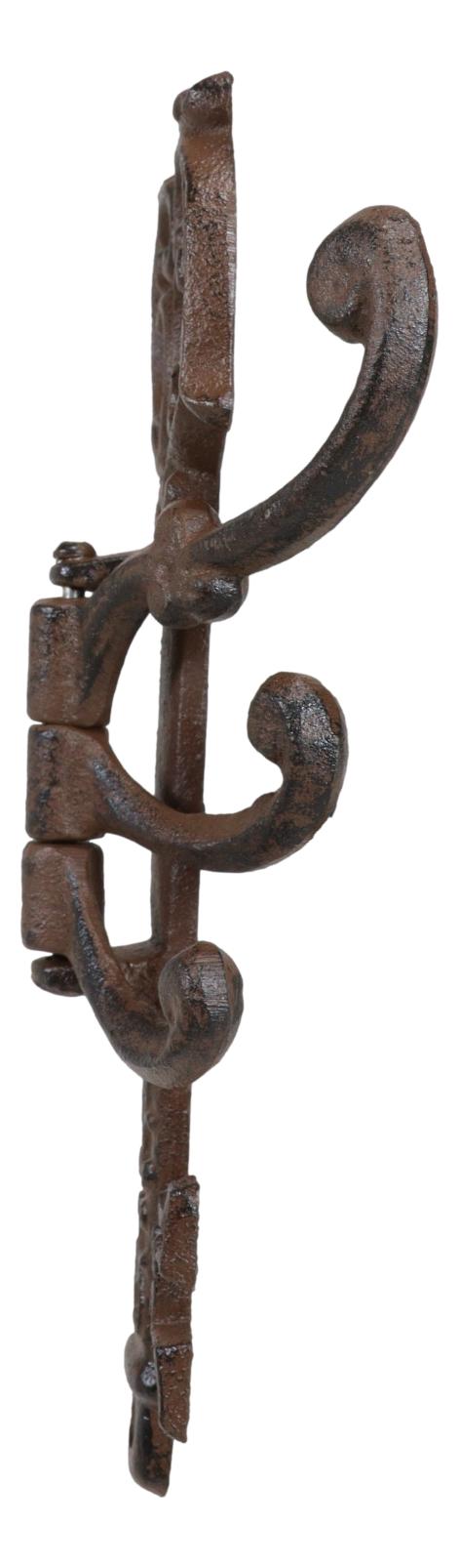 Pack of Cast Iron Rustic Victorian Ornate Key Shaped Swivel