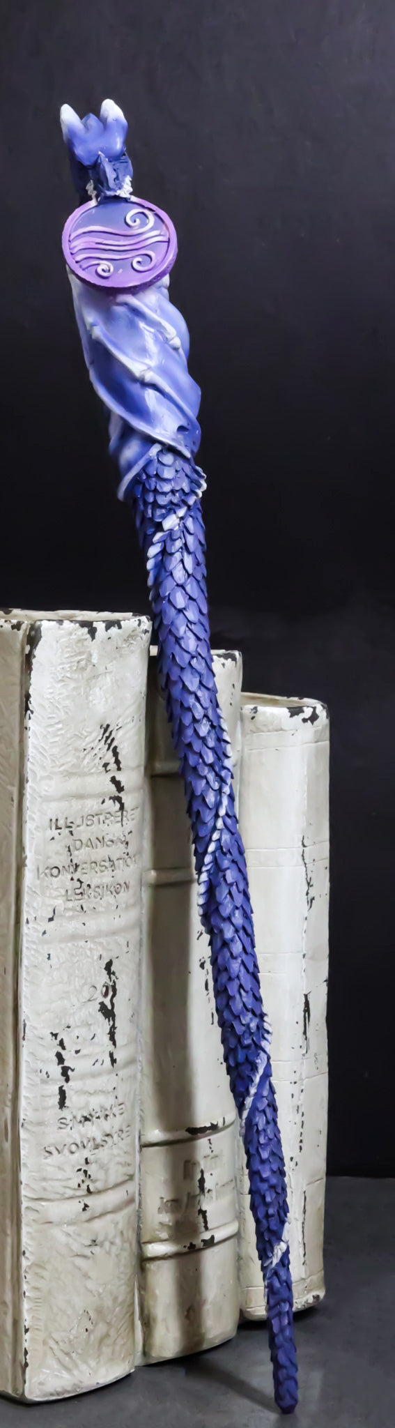 Purple Air Wind Gust Drake Elemental Dragon Fantasy Cosplay Magic Wand 14" L