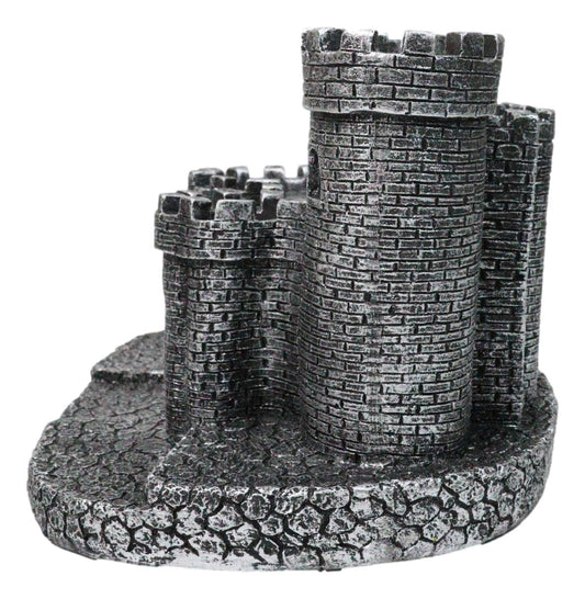 Gothic Medieval Windsor Stonewall Castle Fortress Miniature Display Stand 5"H - Ebros Gift