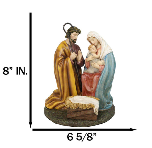 Christmas Bethlehem Holy Family Mother Mary Joseph and Child Jesus Figurine