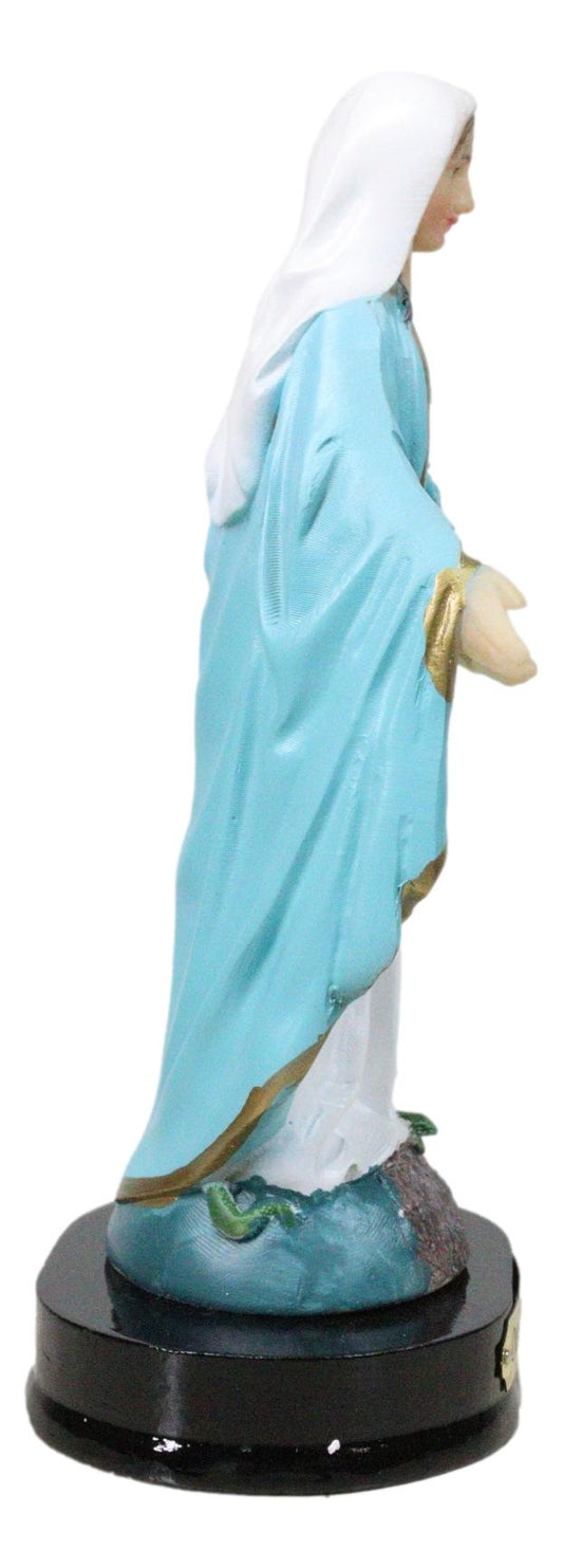 Catholic Blessed Virgin Mary Our Lady of Grace Figurine With Name Base 5"H - Ebros Gift