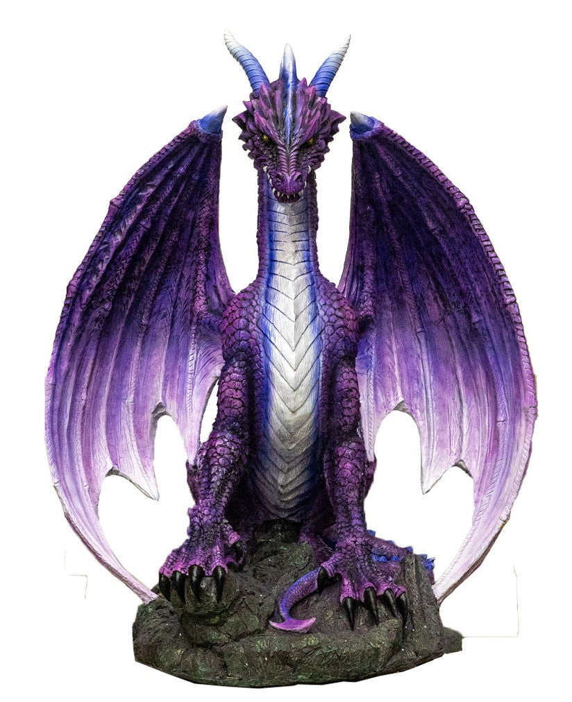 Dungeons And Dragons Giant North Star Purple Dragon at Rest Statue