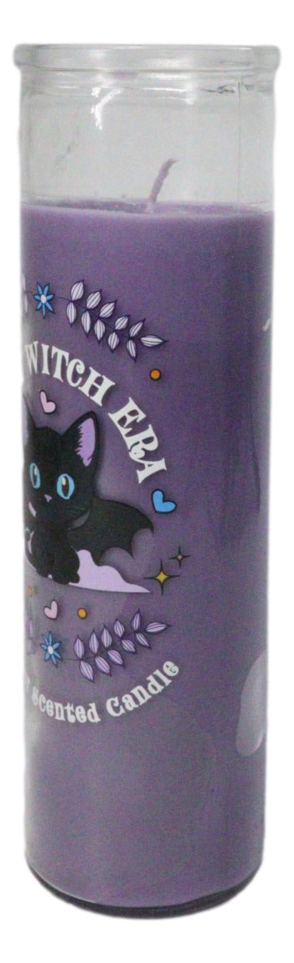 Halloween Magic Of Whiskers and Wings Lavender Scented Black Cat Tube Candle