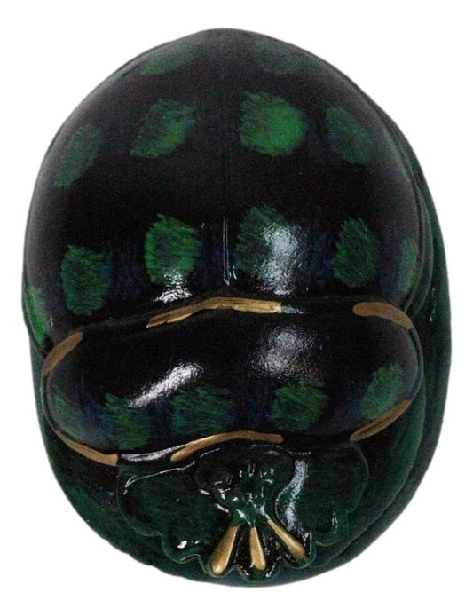Ebros Gift Green Scarab Beetle Amulet Egyptian Small Keepsake Figurine