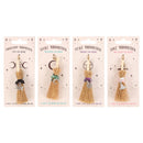 Pack of 24 Luck Peace Protection Love Crystal Broomsticks Car Charms With Stand