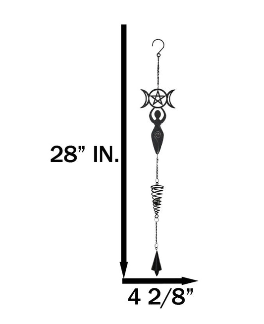 Wicca Celtic Goddess Danu Triple Moon Goddess Spiral Wall Hanging Decoration