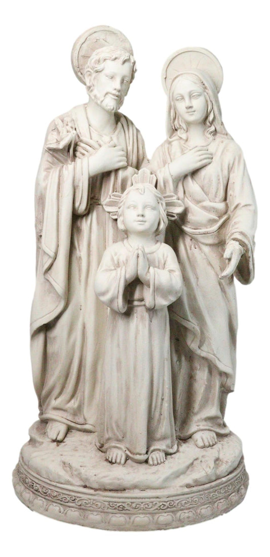 Catholic Church The Holy Family Mary Joseph Jesus Large Outdoor Statue 24" Tall - Ebros Gift