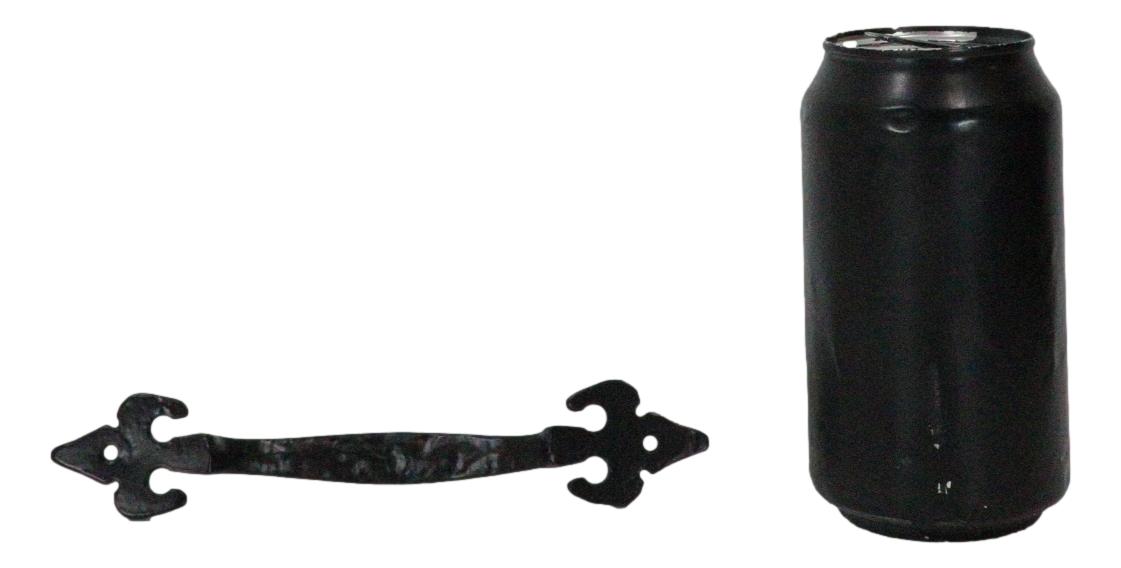 Cast Iron Rustic Black Fleur De Lis Drawer Cabinet Door Pulls Hardware 4 Pack