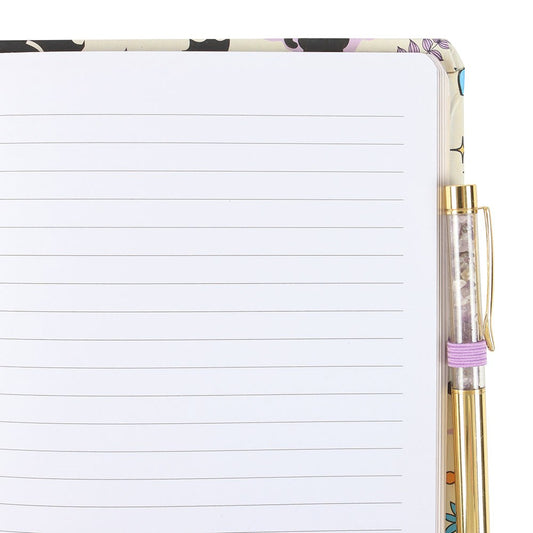 Cute And Creepy Bat Winged Cats Mystical Spell Notebook Journal Lined Page A5