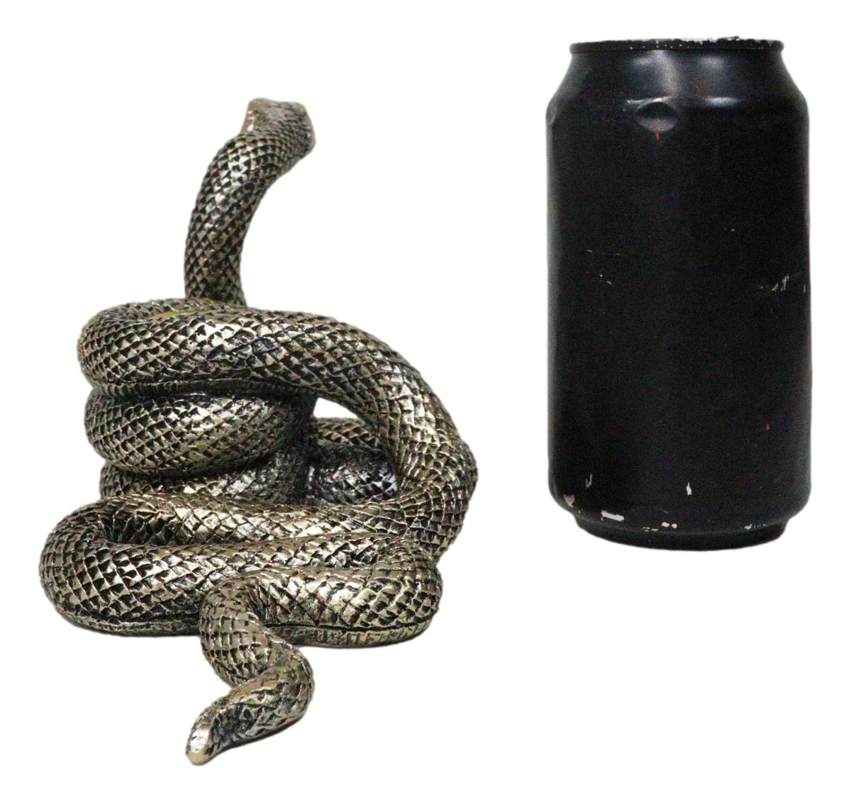 Witchcraft Sorcery Dark Magic Coiled Serpent Snake Taper Candleholder Figurine