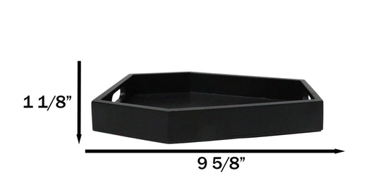 Gothic Dark Arts Spooky Vampire Coffin Trinket Jewelry Tray With Handles 9.5" L