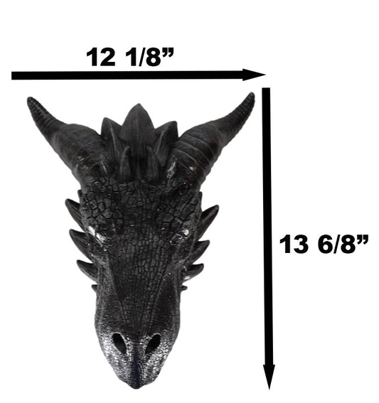 Medieval Fantasy Large Slytherin Basilisk Dragon Malfoy Wall Decor Plaque 13.75"H
