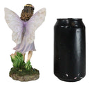 Whimsical Enchanted Garden Butterfly Fairy Carrying A Basket Of Apples Figurine
