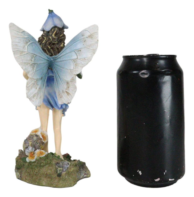 Enchanted Garden Bluebell Floral Fairy Carrying A Bouquet Of Flowers Figurine