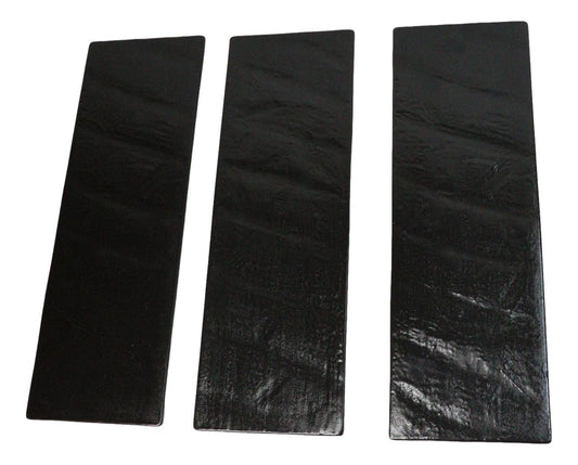 Pack Of 3 Kokuyo Black Minimalistic Rectangular Shaped Serving Platter 14.5"L