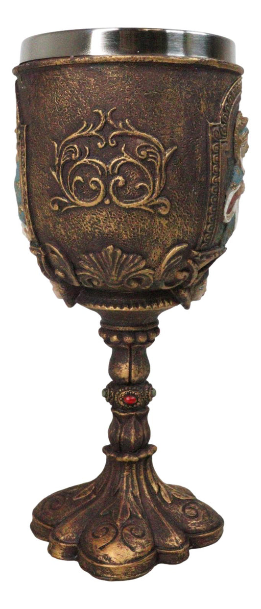 Sacred Heart Of Mary Immaculate Compassion Of The Virgin Mother Wine Goblet