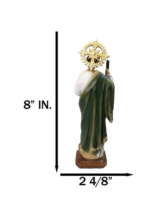 Saint Jude Thaddeus Apostle Disciple Of Jesus Fire And Sun Medal Figurine 12"H