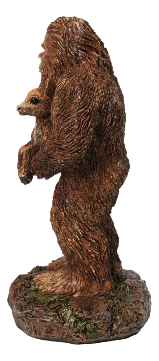 Sasquatch Bigfoot Holding Baby Deer Woodland Cryptid Forest Figurine