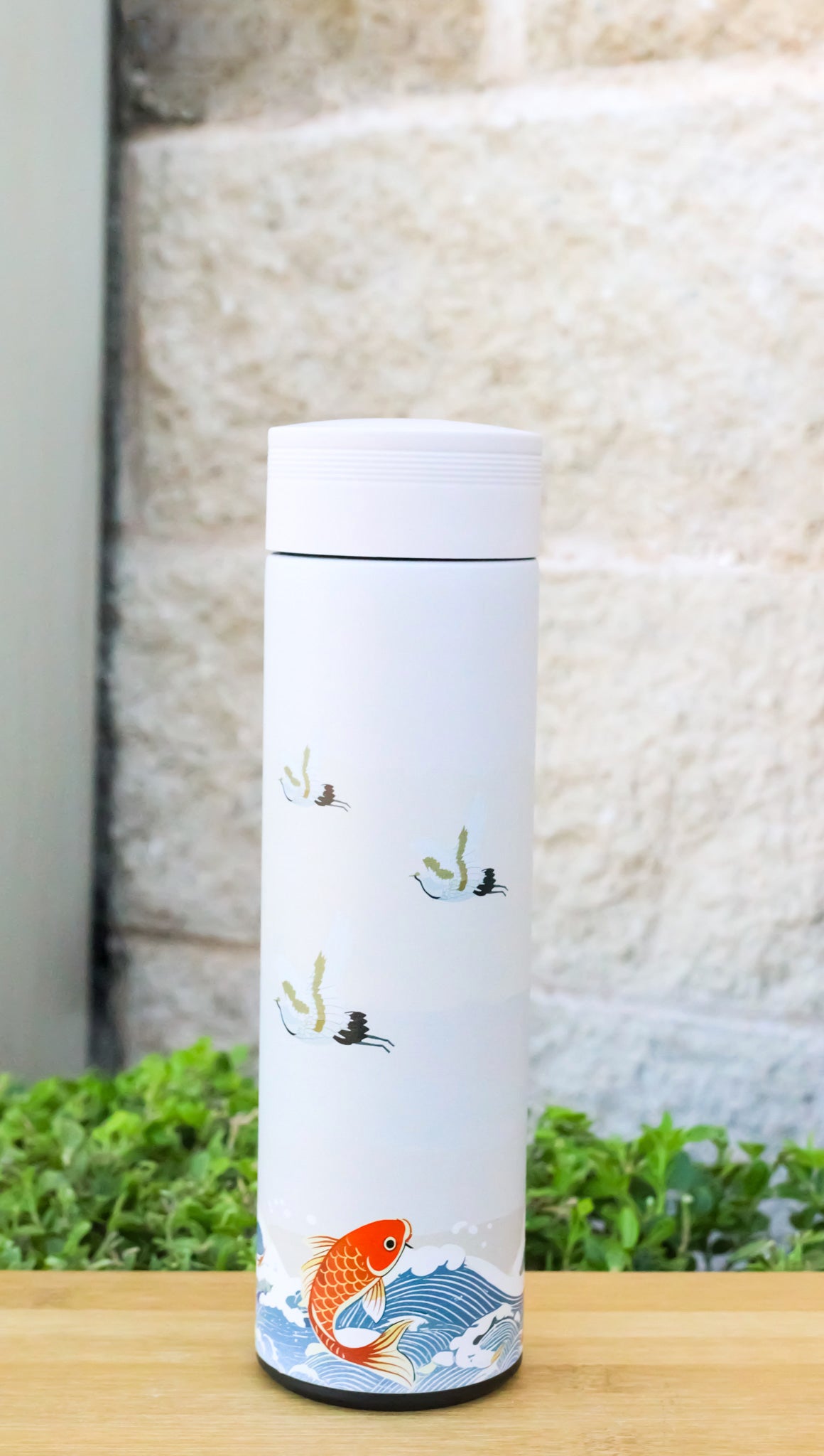 Scenery Of Japan 17oz Vacuum Insulated Stainless Steel Thermos Bottle W/ Infuser