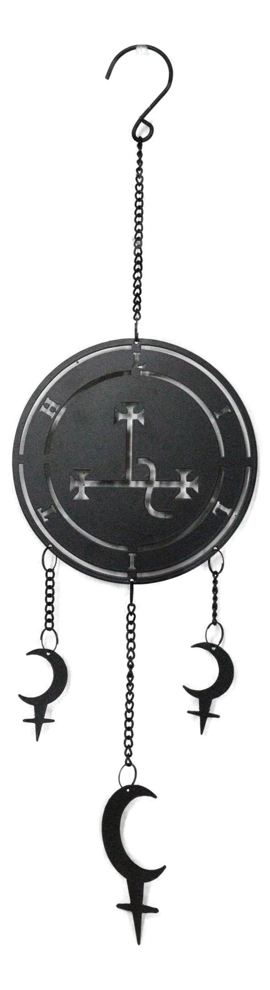Dark Wicca Occultism Seal of Lilith Moon Sigil Spiral Wall Hanging Decoration