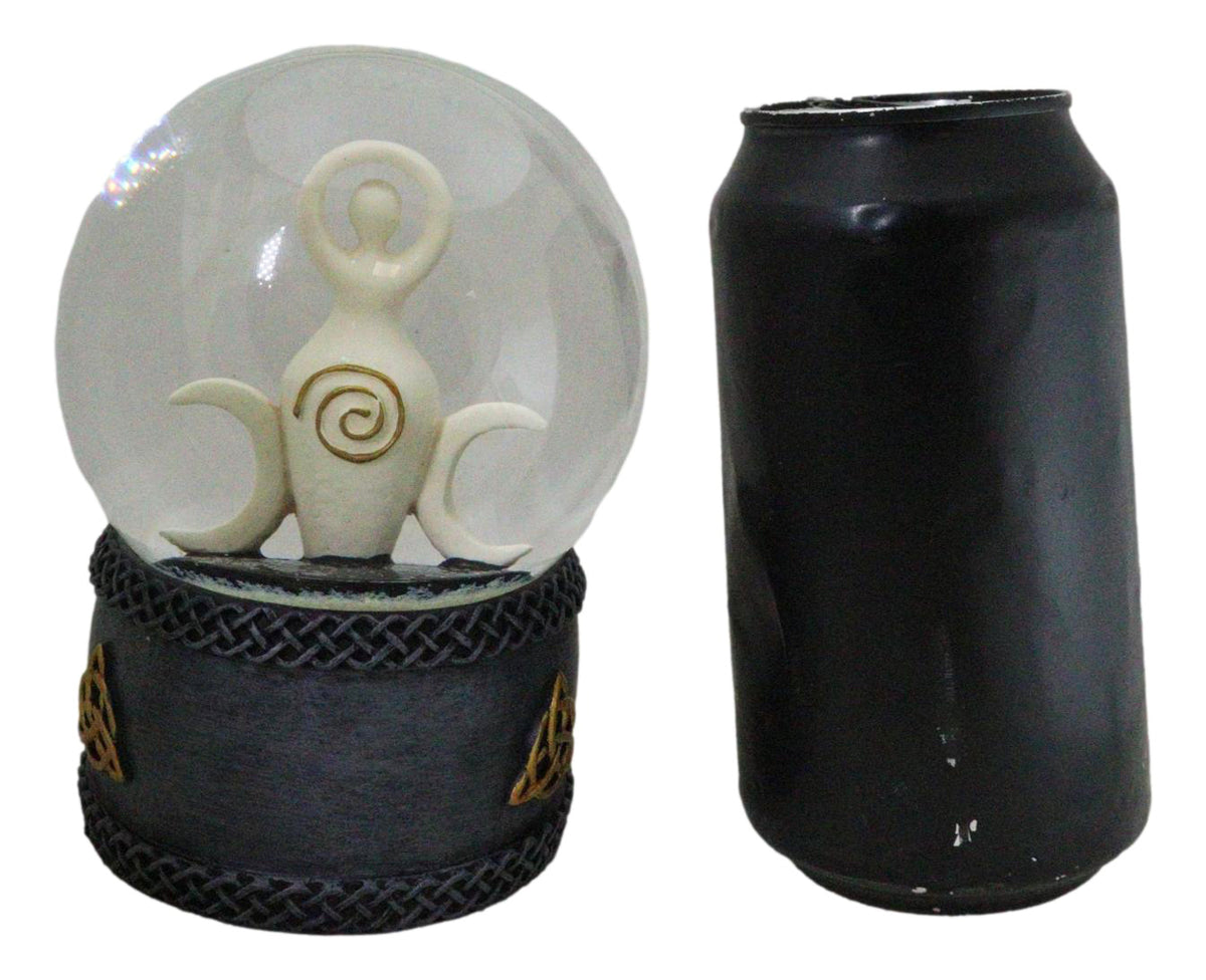 Neopagan Shaman Spiral Goddess Triple Moon Goddess Wicca Glitter Water Globe
