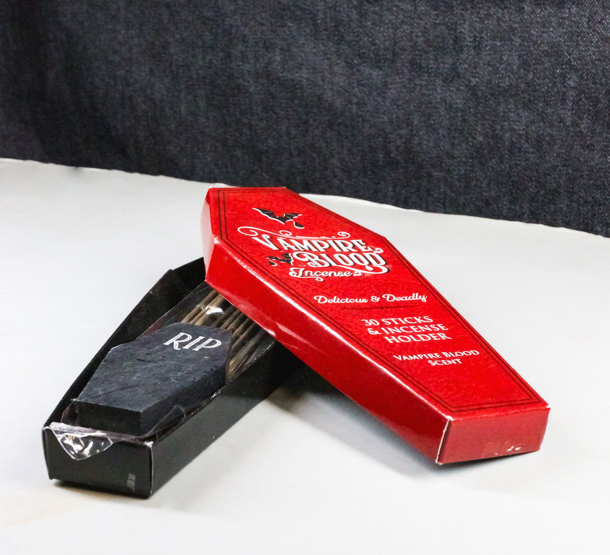 Vampire Blood Incense Sticks Pack of 30 With RIP Coffin Incense Stick Holder