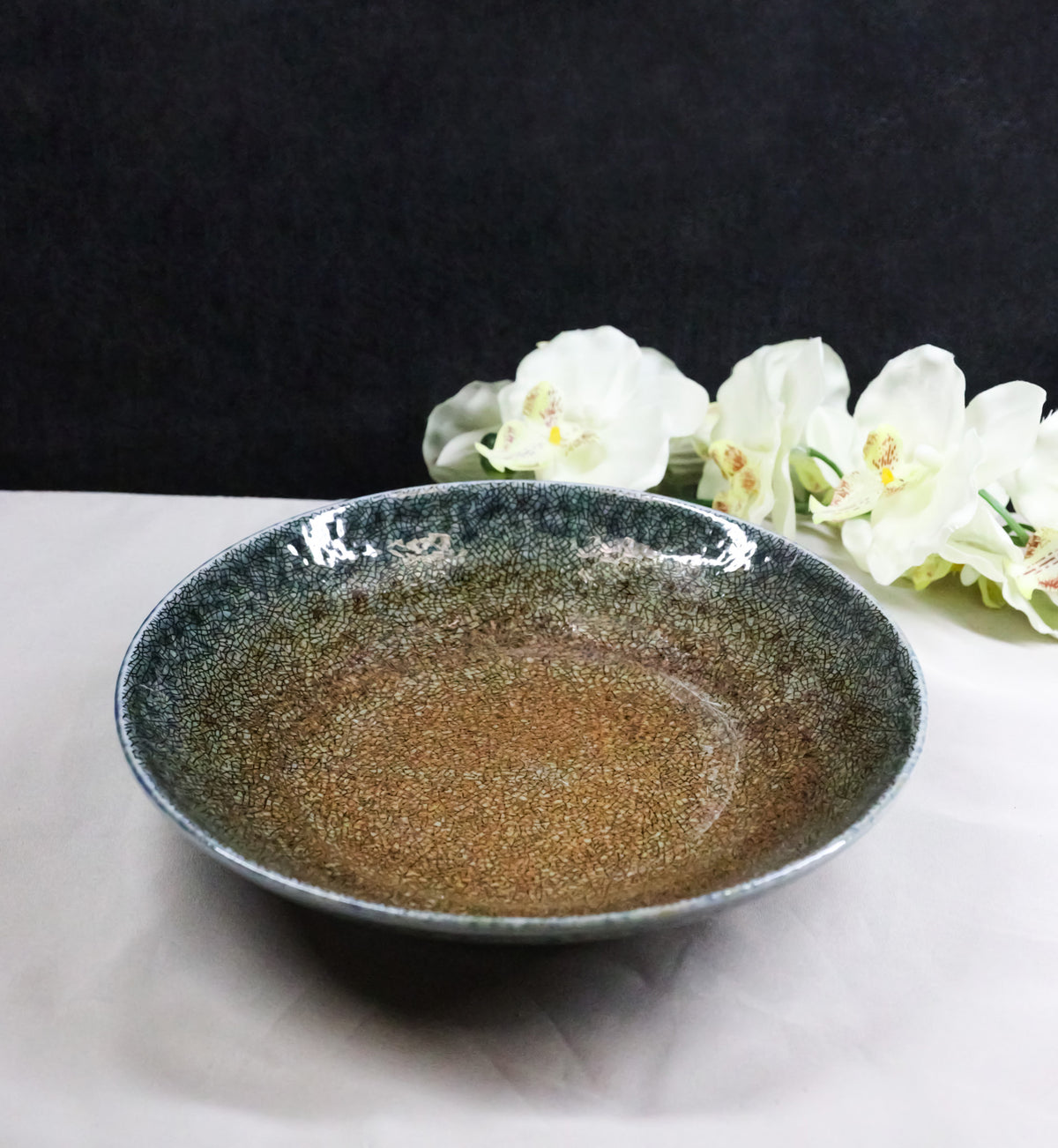 Pack Of 3 Made In Japan Porcelain Sunaji Kairagi Earth And Sky 9"Deep Plates