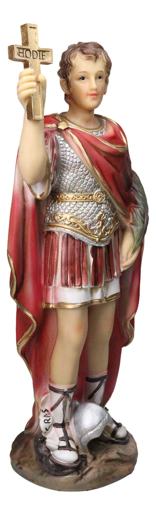 Catholic Devotion Saint Expedite Roman Centurion Christian Martyr Altar Figurine - Ebros Gift
