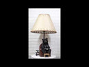 Forest Bedtime Story Mama Bear Reading to Cub Bears On Cozy Couch Table Lamp