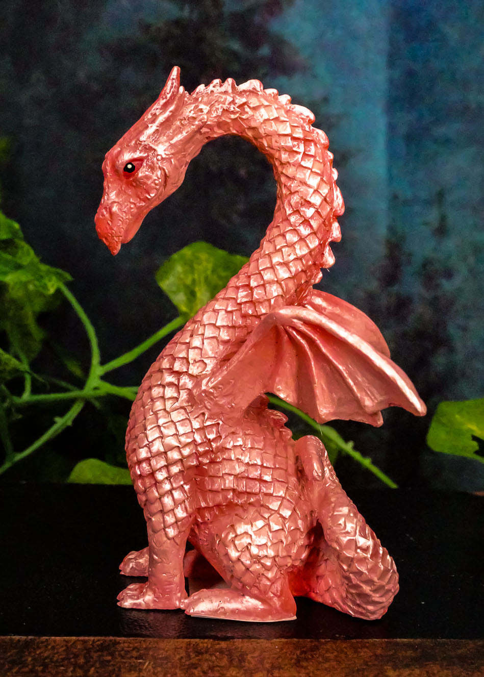 Valentine Cupid Love Pink Dragon Figurine 4.25