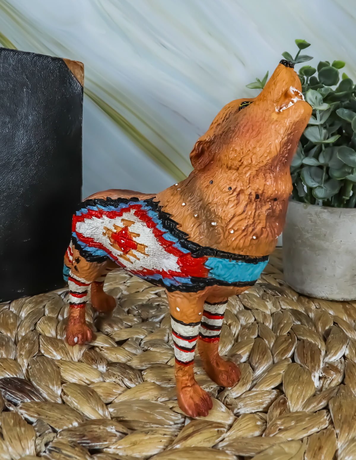 The Wolf Spirit Collection Totem Wolfpack Figurine Howling Wolf 6.25"L