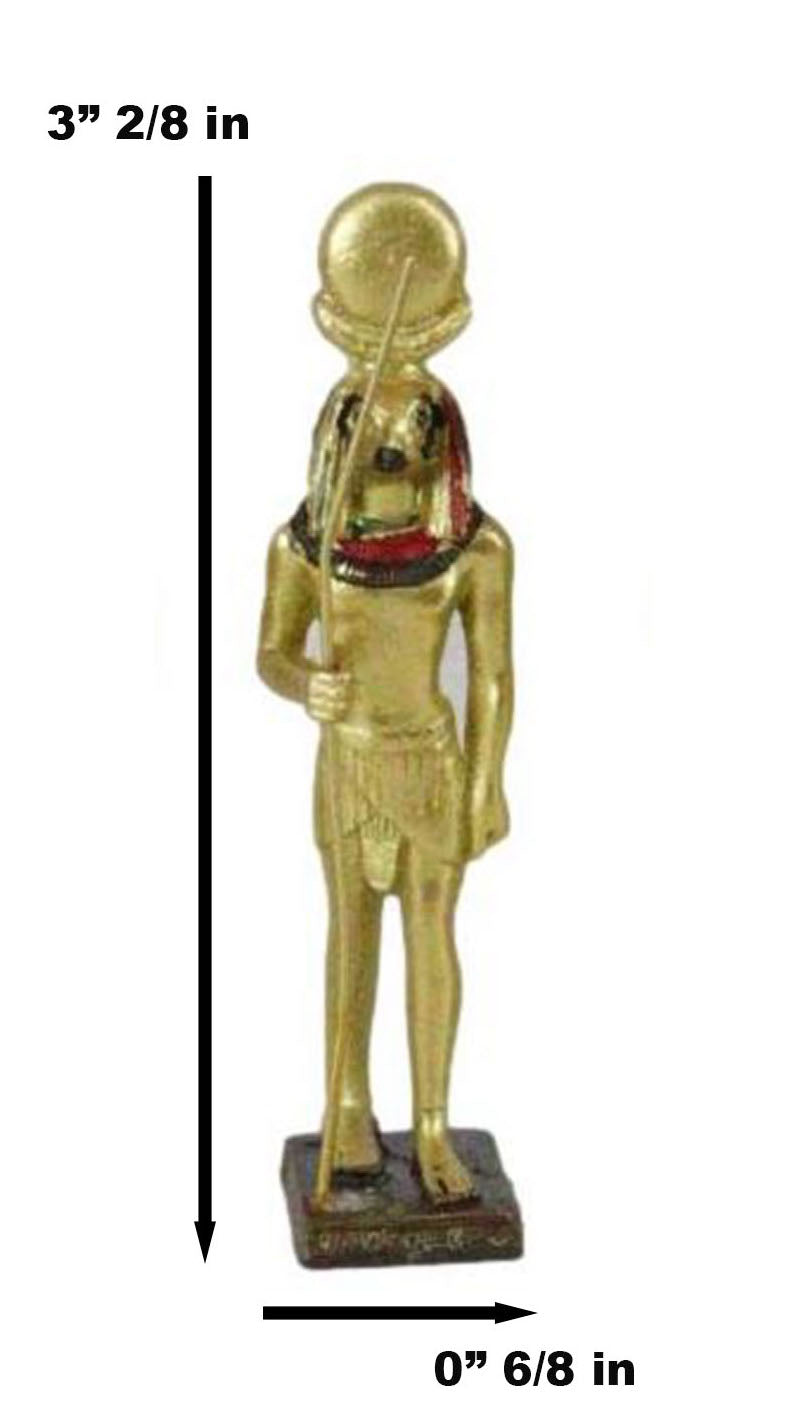 Ebros Miniature Egyptian Obelisk Gods Goddesses Pharaoh And Royalty Figurine Set of 16 - Ebros Gift