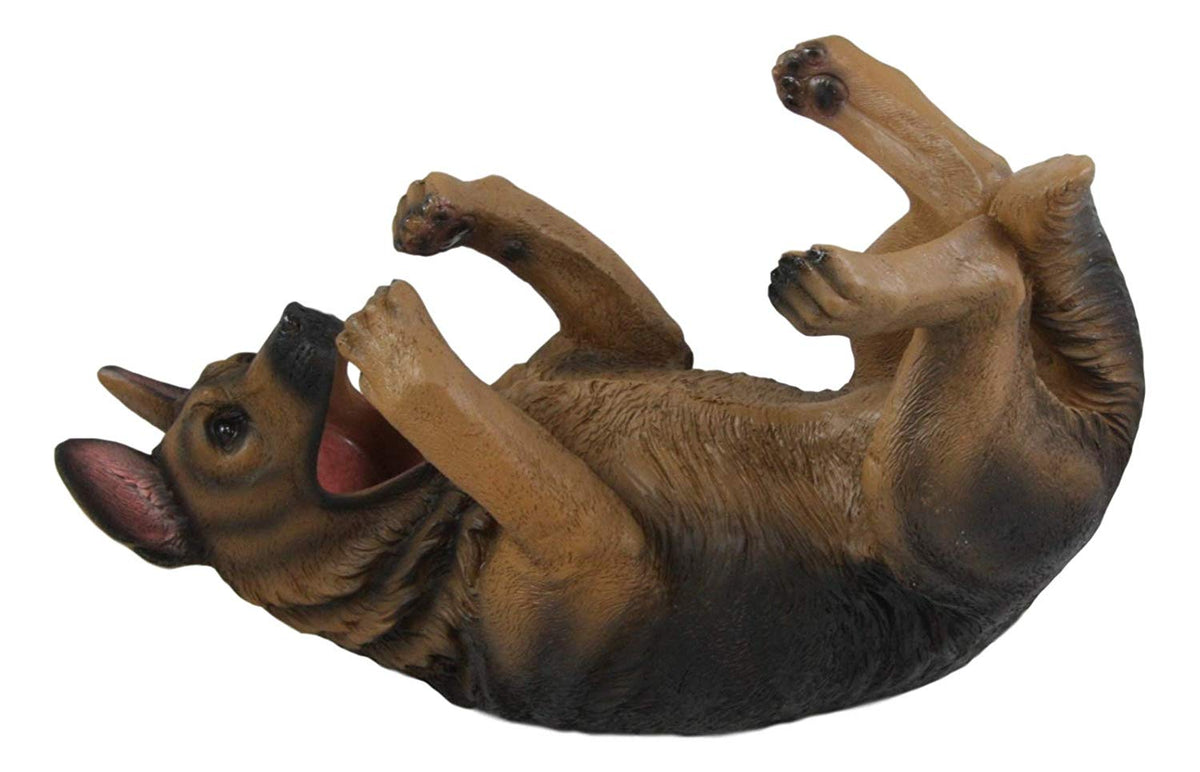 Canine Tan German Shepherd Dog Wine Bottle Holder Figurine Kitchen Decorative - Ebros Gift