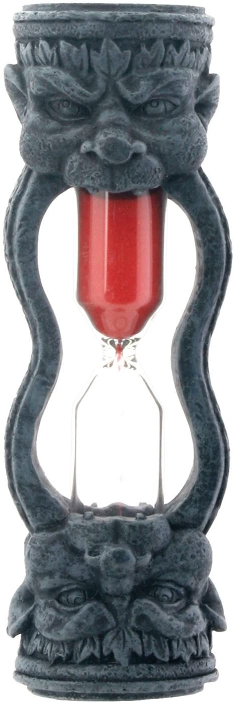 Small Gargoyle Sand Timer Collectible Figurine 5" Height 4.5 Minutes Duration - Ebros Gift