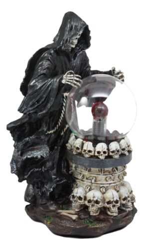 Ebros Gothic Alchemy Day of The Dead Grim Reaper Death Electric Plasma Ball Lamp - Ebros Gift