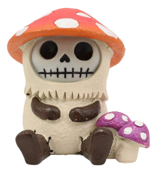 Ebros Gift 2.75" Tall Furrybones Kinoko The Fungi Toadstool Mushroom Collectible Figurine - Ebros Gift