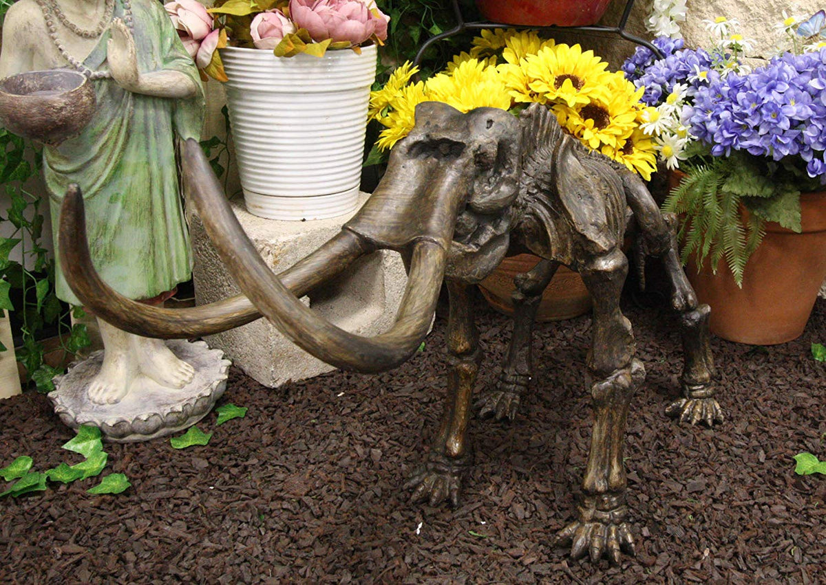 Ebros Prehistoric Elephant Jurassic Era Woolly Mammoth Fossil Skeleton 30"Long