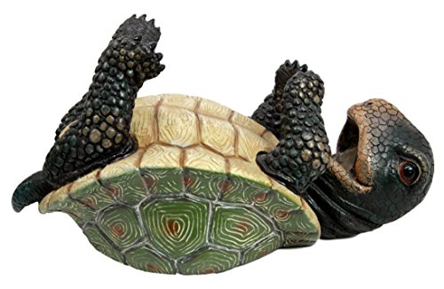 Ebros Drunken Coastal Sea Turtle Tortoise Wine Bottle Holder Caddy Figurine As Home Kitchen Wine Cellar Decorative Storage Organizer Solution of Wild Aquatic Animals Turtles Terrapins Tortoises Decor - Ebros Gift