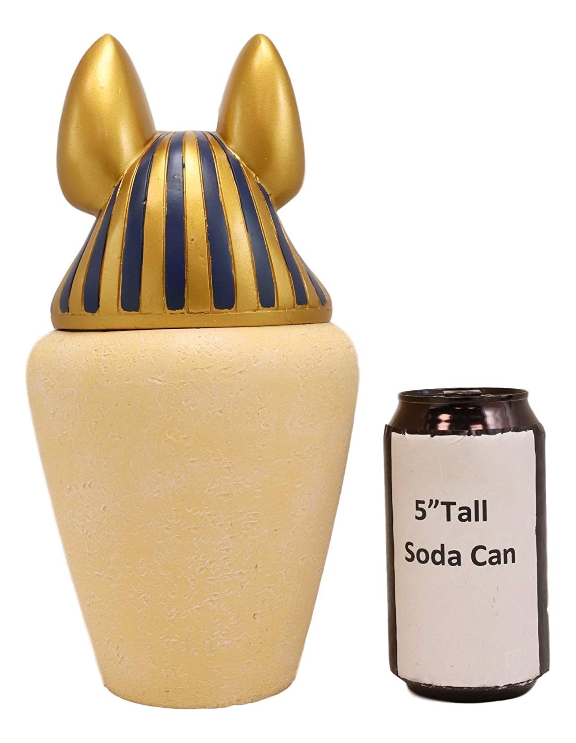 Ebros Ancient Egyptian God of The Dead Anubis Classical Canopic Jar Statue 10.5" Tall