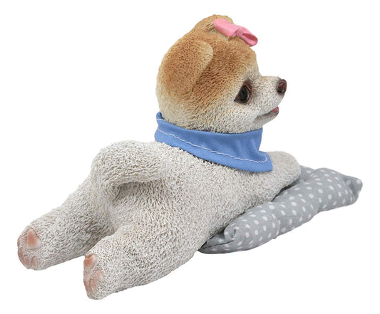 Pillow Boo The World's Cutest Pomeranian Dog Statue Pet Pal Dogs Collectible