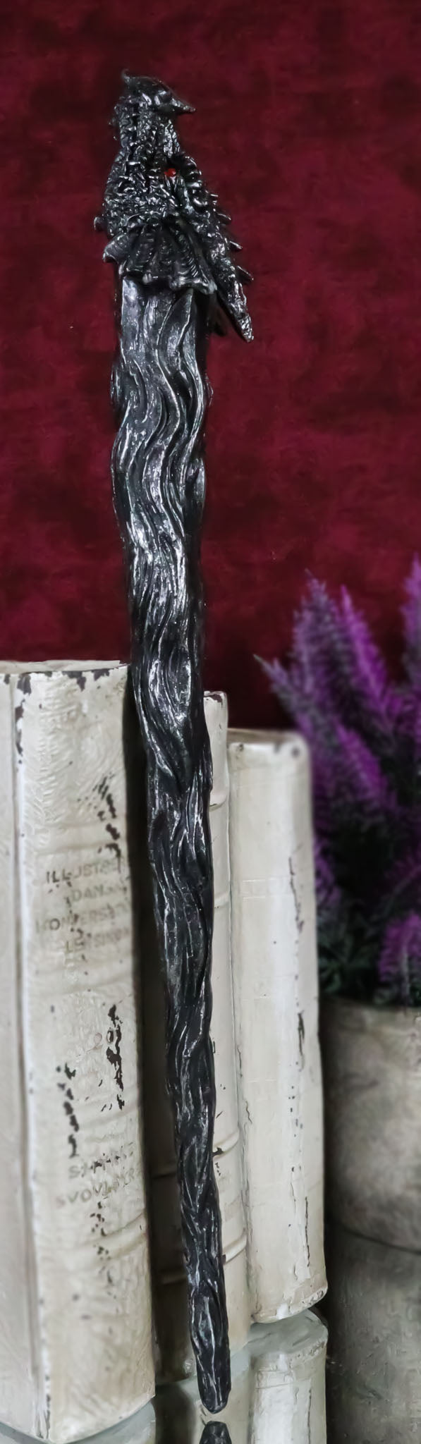Gothic Witchcraft Merlin The Wizard Sorcerer Twisted Dragon Cosplay Wand 14" L