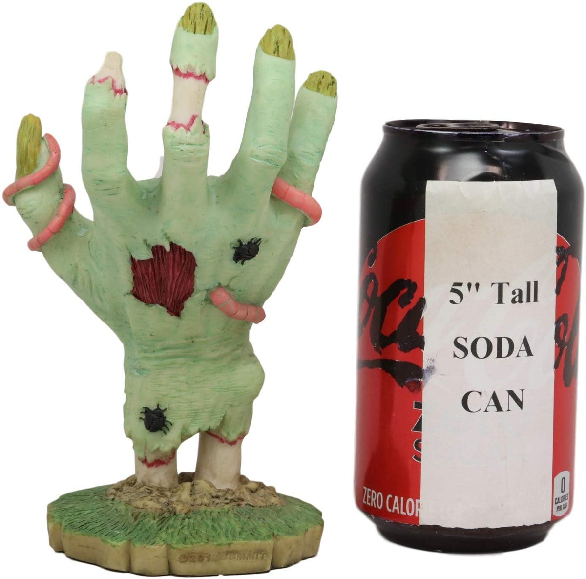 Walker Undead Zombie Rotten Flesh Bone Hand With Insects Figurine Jewelry Tree