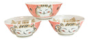 Made In Japan Pink Lucky Cat Maneki Neko 16oz Soup Rice Cereal Bowls Set of 6