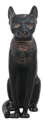 Ebros Ancient Egyptian Goddess Bastet Statue in Rustic Clay Finish Figurine - Ebros Gift